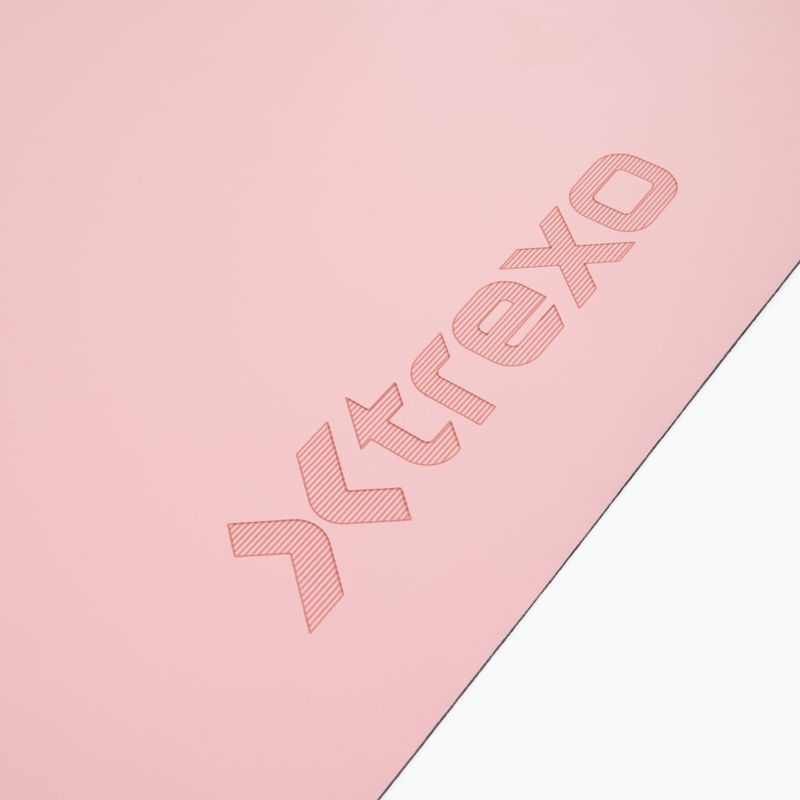Exercise and yoga mat XTREXO SCULPT rounded 183 x 61 cm pink 3