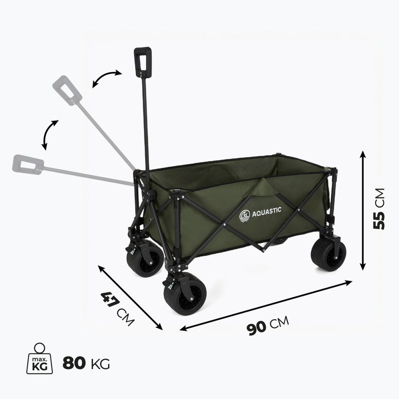 AQUASTIC Caro folding transport trolley green 11