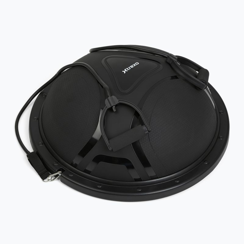 Gymnastics ball XTREXO proFIT with bands black