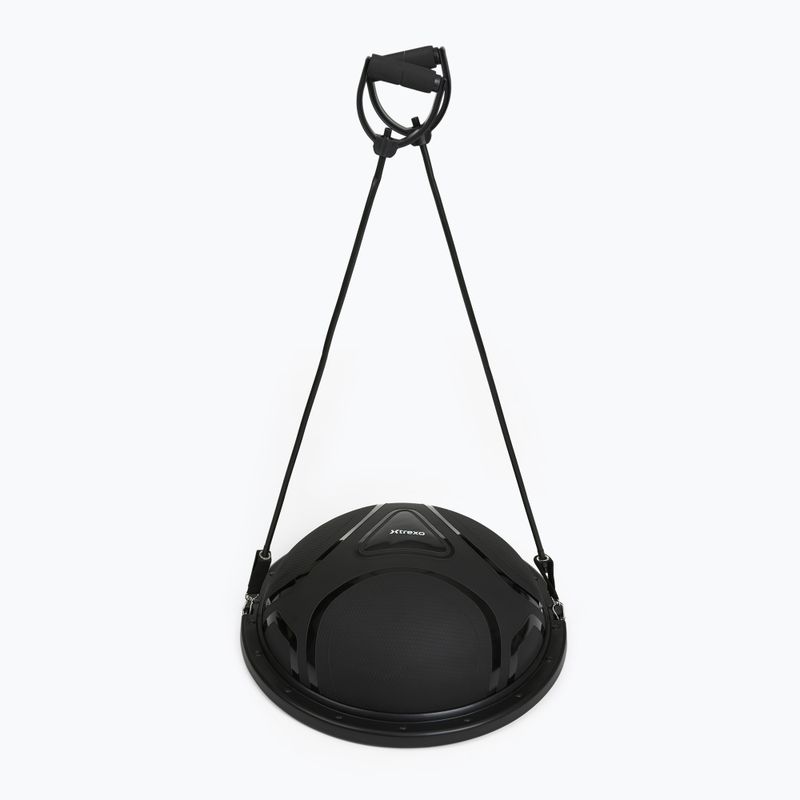Gymnastics ball XTREXO proFIT with bands black 8