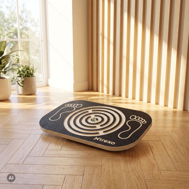 XTREXO balancing platform with Minotaur maze black 5