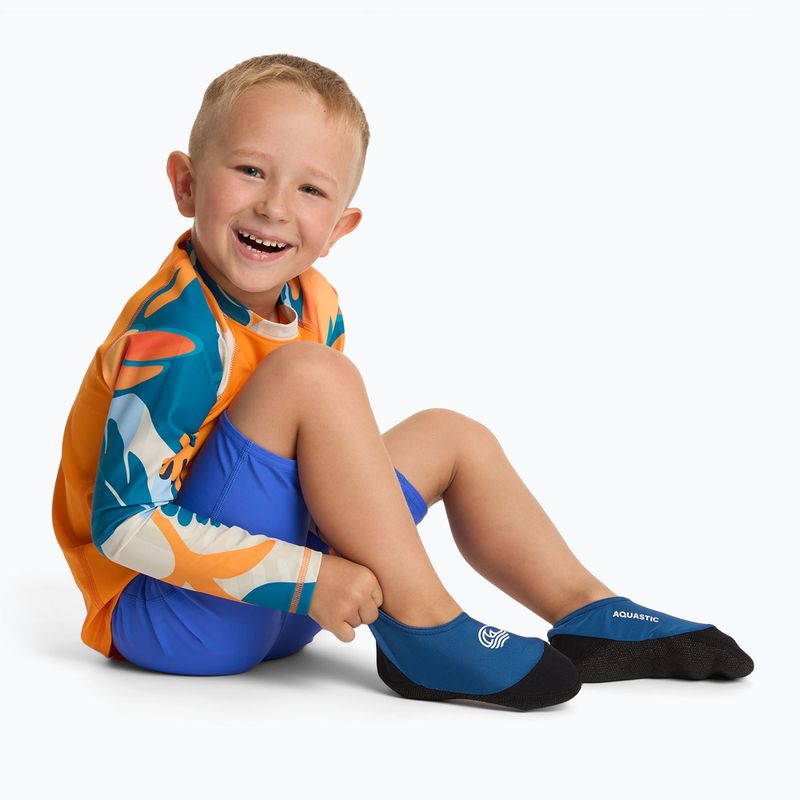 Children's pool socks AQUASTIC Seavie Anti-Slip blue 3