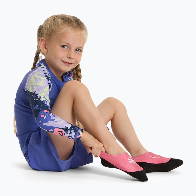 Children's pool socks AQUASTIC Seavie Anti-Slip pink 3