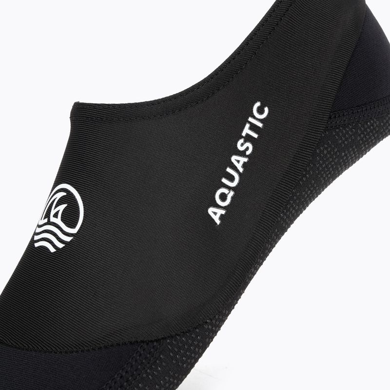 AQUASTIC Seavie Anti-Slip pool socks black 5