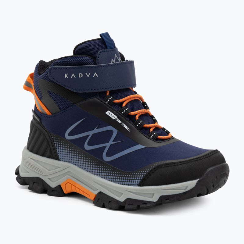 Children's trekking boots KADVA Rocky Trail Mid WaterProof Softshell navy blue