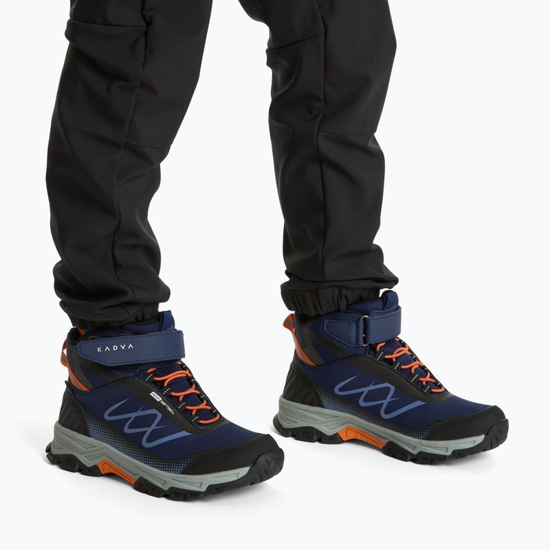 Children's trekking boots KADVA Rocky Trail Mid WaterProof Softshell navy blue 2