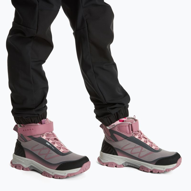 Children's trekking boots KADVA Rocky Trail Mid WaterProof Softshell grey 2