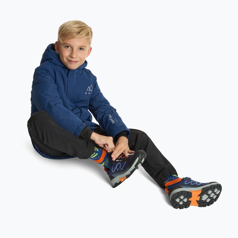 Children's trekking shoes KADVA Rocky Trail Low WaterProof Softshell navy blue 4