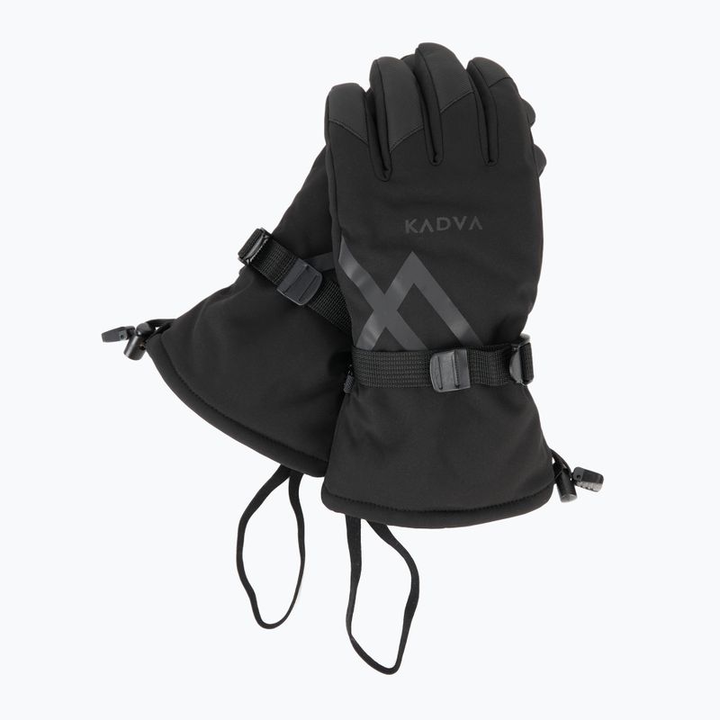 Men's ski gloves KADVA Mountain Flow 3M Thinsulate black 8