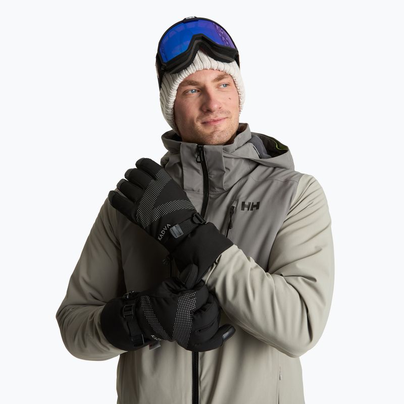 KADVA Mountain Flow Pro ski gloves leather 3M Thinsulate black