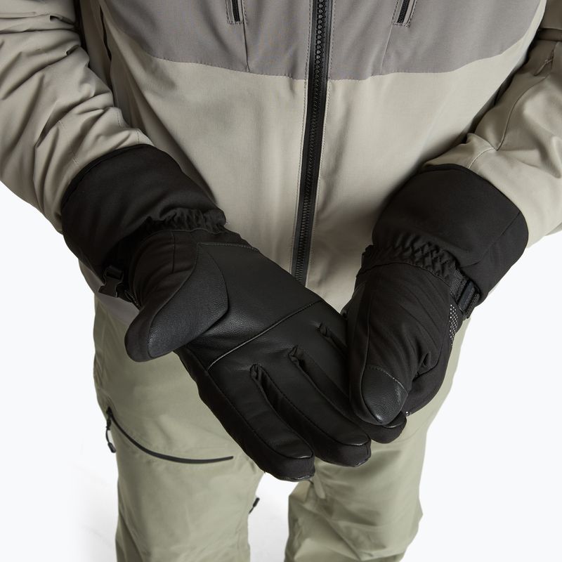 KADVA Mountain Flow Pro ski gloves leather 3M Thinsulate black 2