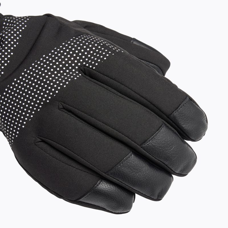 Ski gloves KADVA Mountain Flow Pro skóra 3M Thinsulate black 10