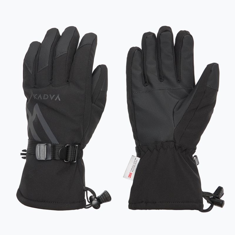 Women's ski gloves KADVA Mountain Flow 3M Thinsulate black 5