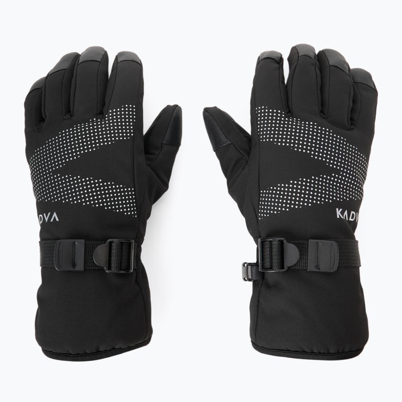 Women's ski gloves KADVA Mountain Flow Pro skóra 3M Thinsulate black 2