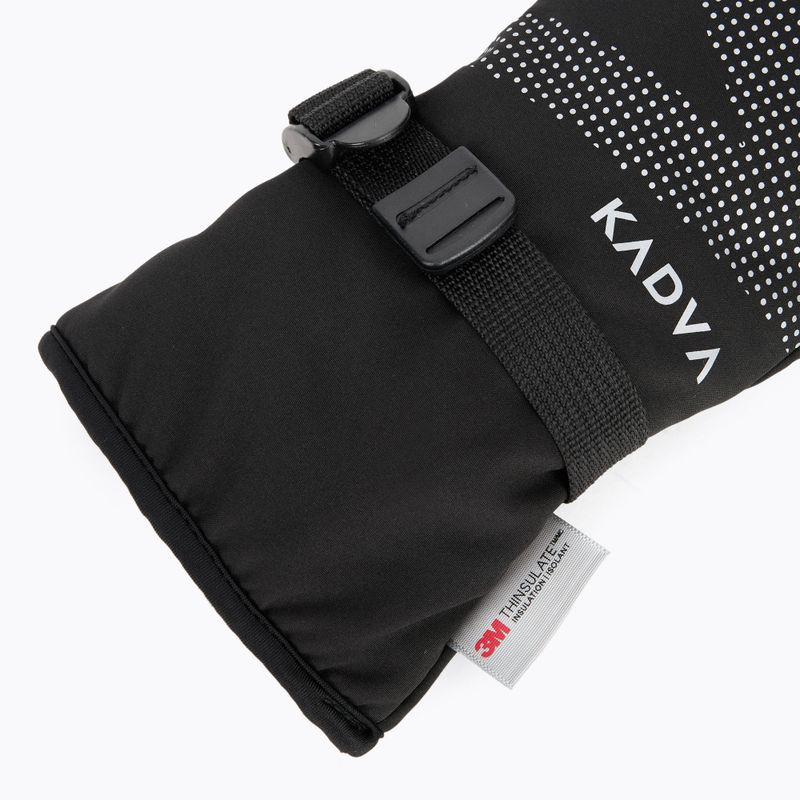 Women's Ski Gloves KADVA Mountain Flow Pro Leather 3M Thinsulate Black 5