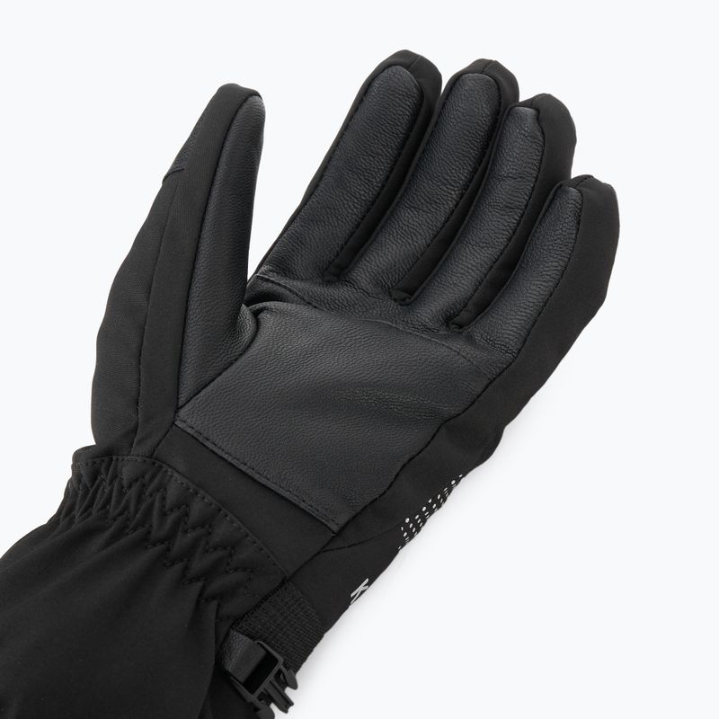 Women's Ski Gloves KADVA Mountain Flow Pro Leather 3M Thinsulate Black 7