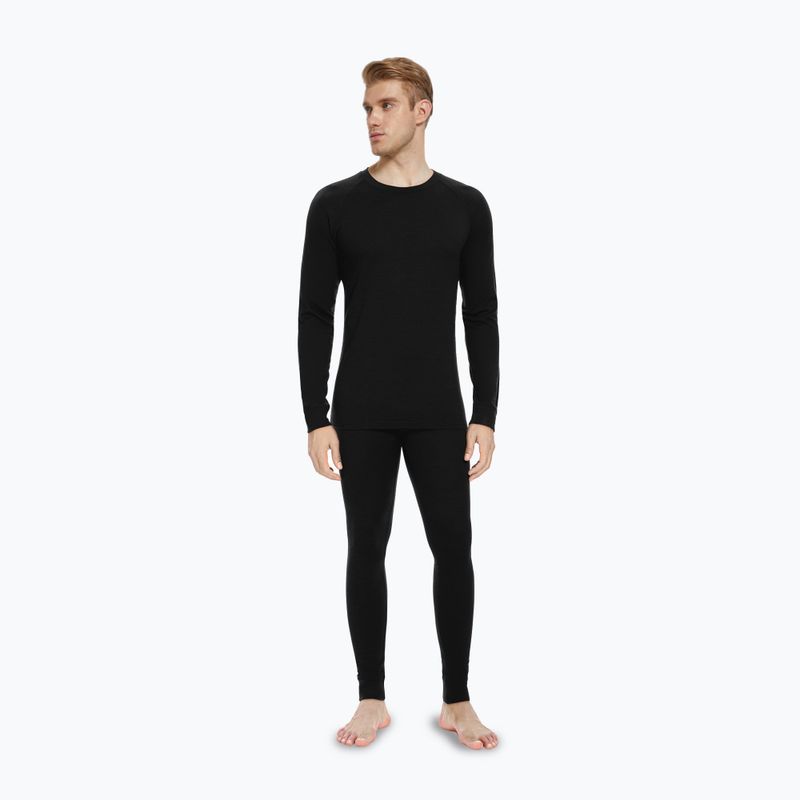 WOOLCANO Merino men's thermal underwear set SET0540 black 2