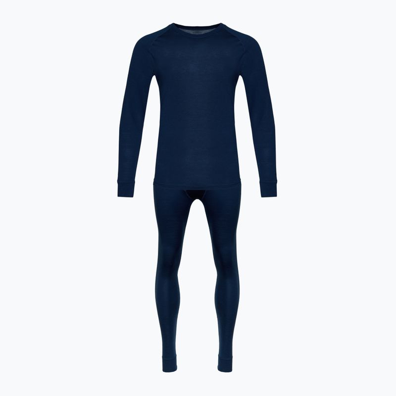 WOOLCANO Merino men's thermal underwear set SET0540 navy blue 5