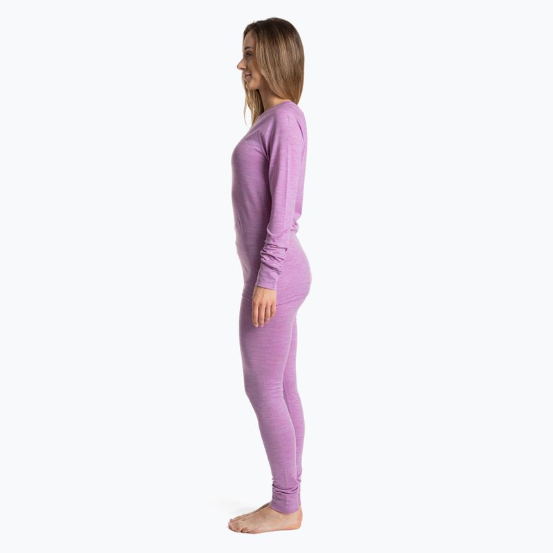 Women's thermal underwear set WOOLCANO Merino SET0543 purple 2