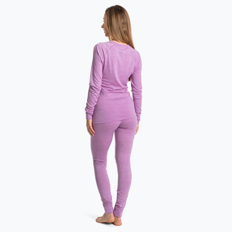 Women's thermal underwear set WOOLCANO Merino SET0543 purple 3