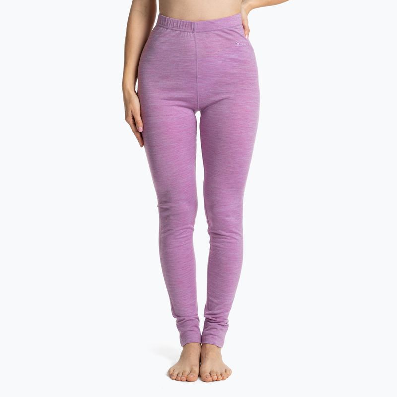 Women's thermal underwear set WOOLCANO Merino SET0543 purple 8