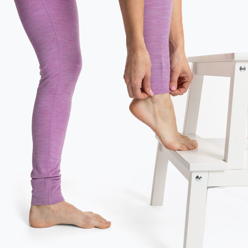 Women's thermal underwear set WOOLCANO Merino SET0543 purple 11