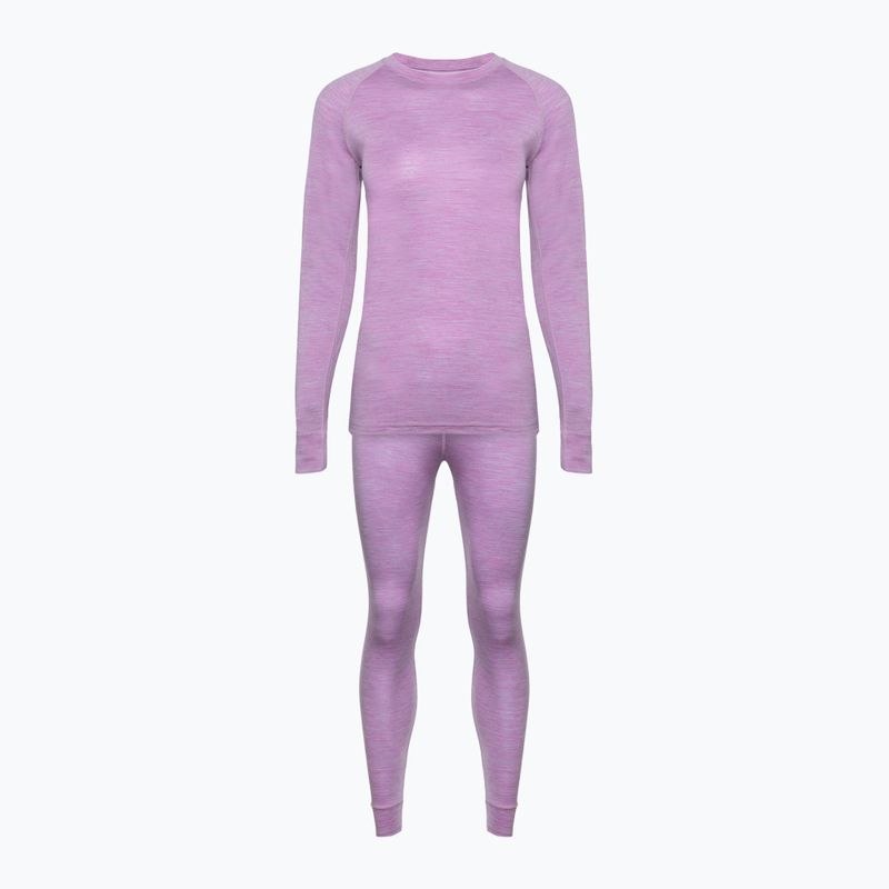 Women's thermal underwear set WOOLCANO Merino SET0543 purple 6