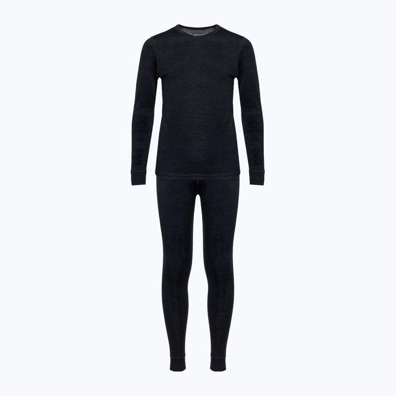 WOOLCANO Merino children's thermal underwear set SET0683 black 3