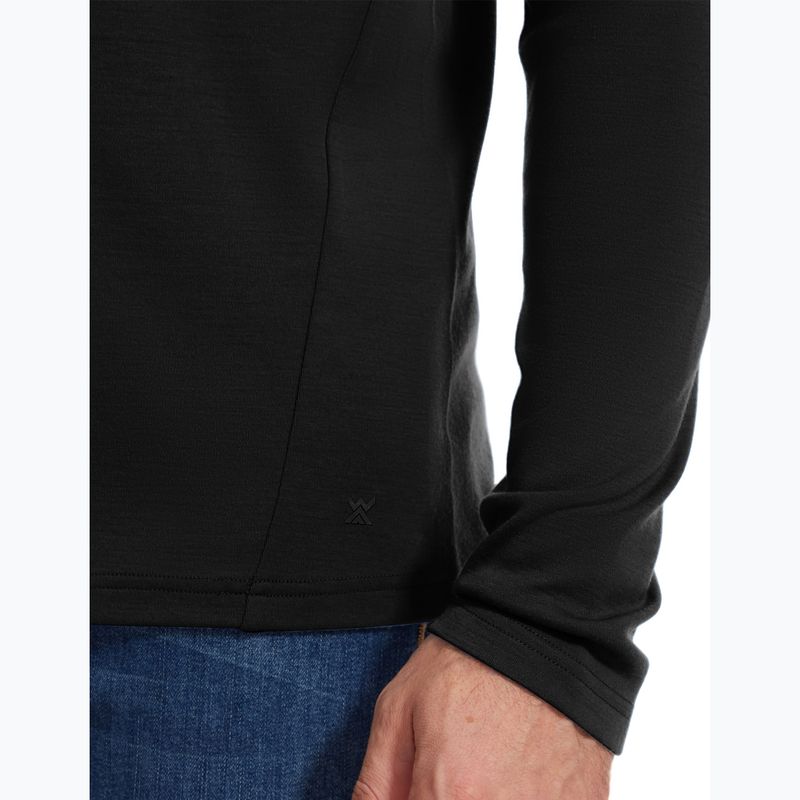 Men's thermal sweatshirt WOOLCANO Merino TOP0544 black 4