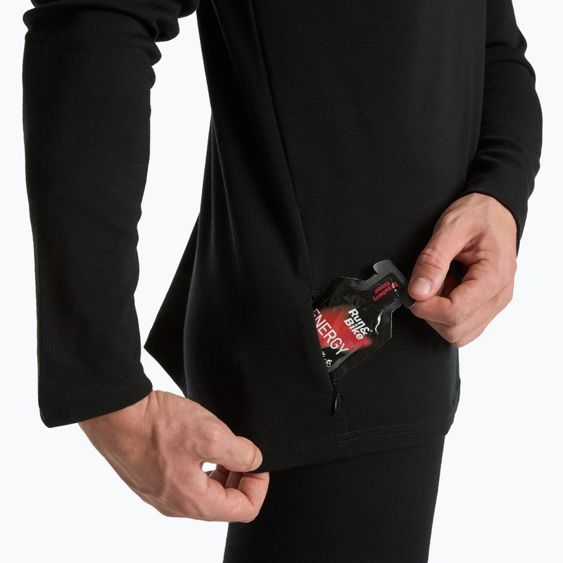 Men's thermal sweatshirt WOOLCANO Merino TOP0544 black 8
