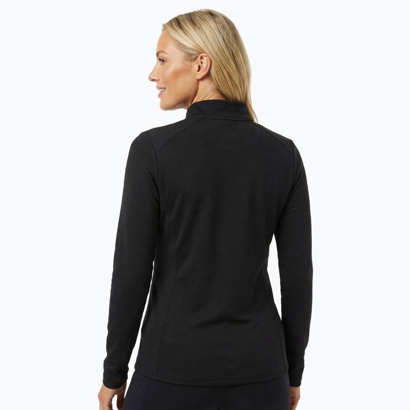 Women's thermal sweatshirt WOOLCANO Merino TOP0545 black 2
