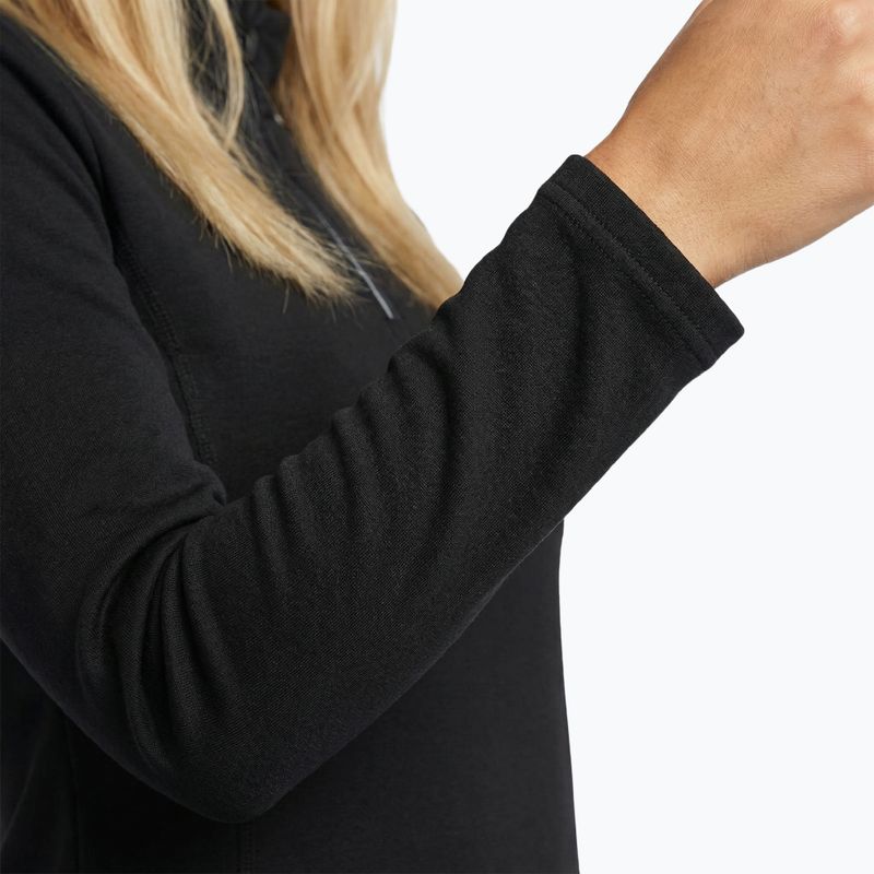 Women's thermal sweatshirt WOOLCANO Merino TOP0545 black 5