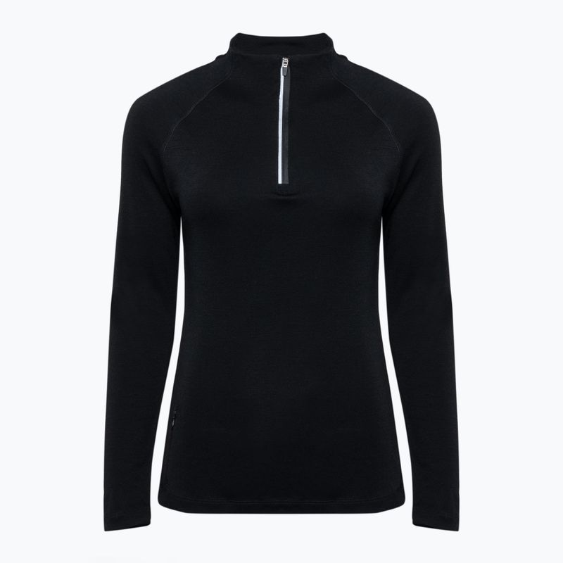 Women's thermal sweatshirt WOOLCANO Merino TOP0545 black 6