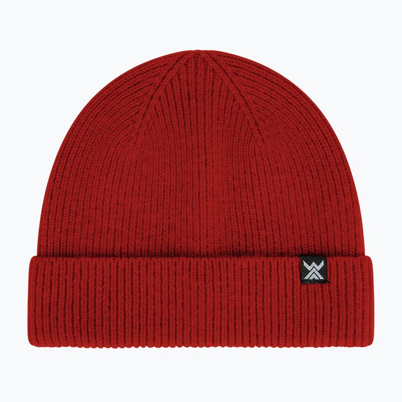 WOOLCANO Merino winter beanie HAT0440 red