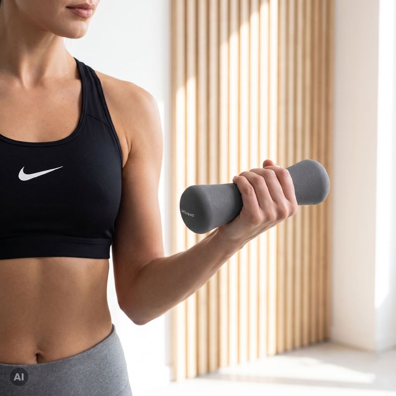 XTREXO neoprene dumbbell TX0-B4M007 0.5 kg grey 7