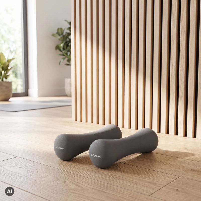 XTREXO neoprene dumbbell TX0-B4M007 0.5 kg grey 10