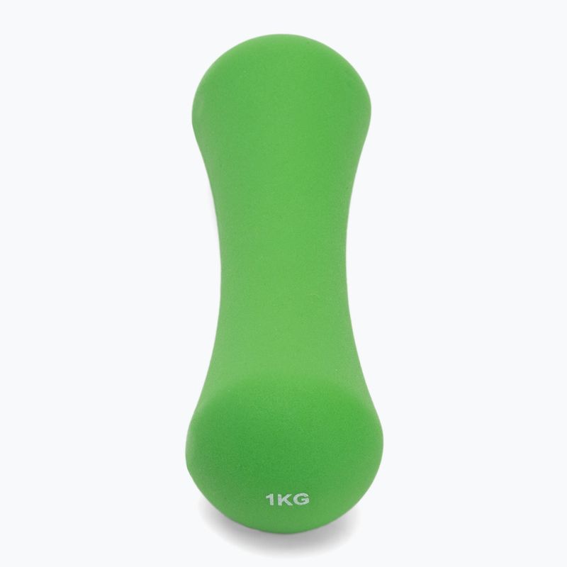 TREXO neoprene dumbbell TX0-B4M008 1 kg green 2
