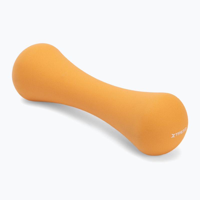 TREXO neoprene dumbbell TX0-B4M009 1.5 kg orange