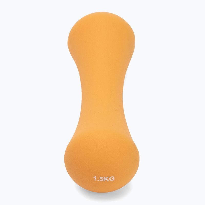 TREXO neoprene dumbbell TX0-B4M009 1.5 kg orange 2