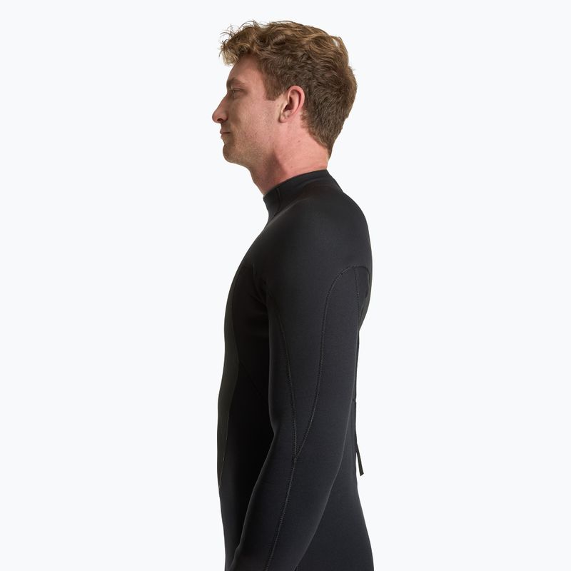 Men's surfing wetsuit AQUASTIC neoprene 4/3 mm WAVEY black 4