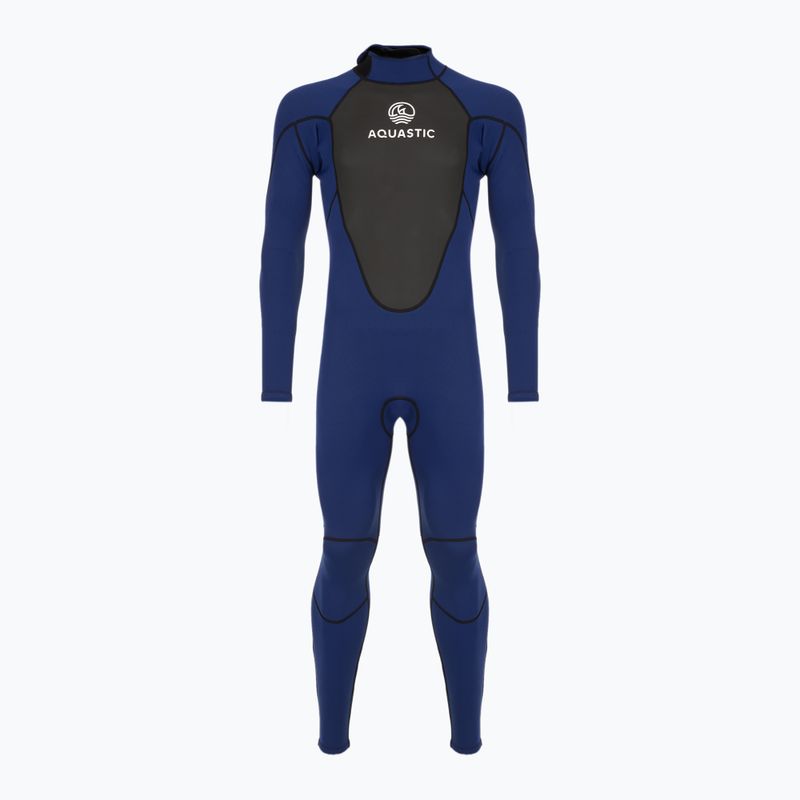 Men's surfing wetsuit AQUASTIC neoprene 3/2 mm WAVEY 3/2 navy 11