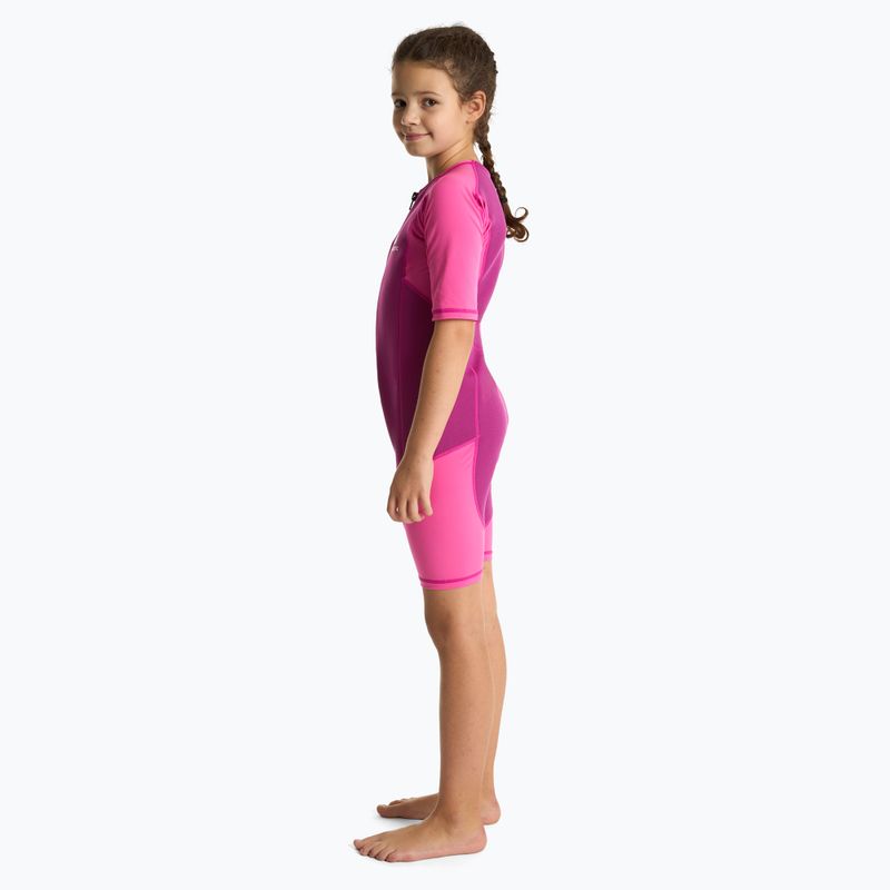 Children's surfing wetsuit AQUASTIC surfingowa neoprene 1.5 mm WAVEY pink 3