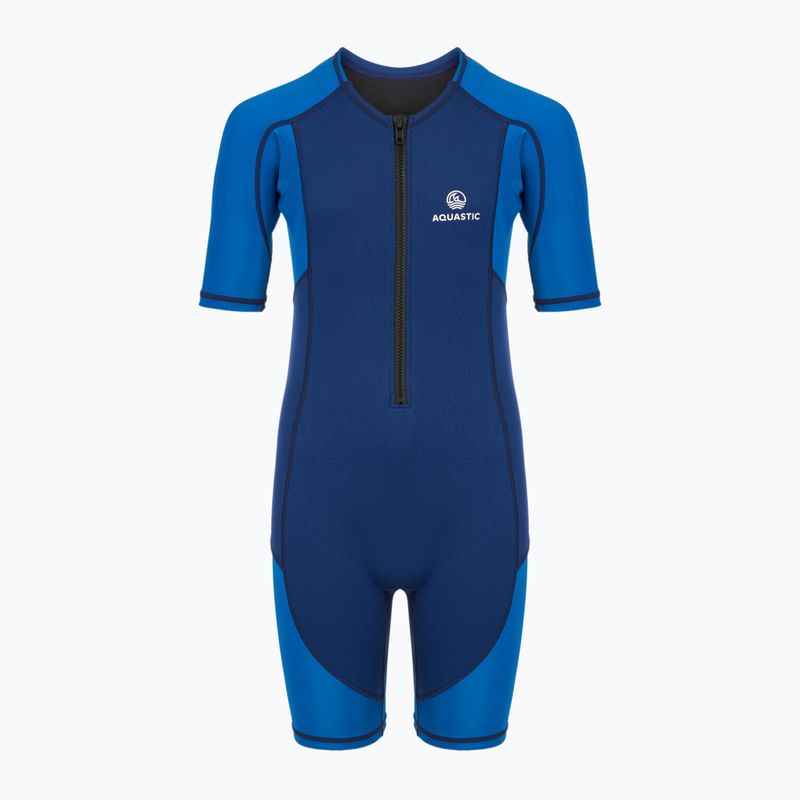 Children's surfing wetsuit AQUASTIC neoprene 1.5 mm WAVEY blue 9