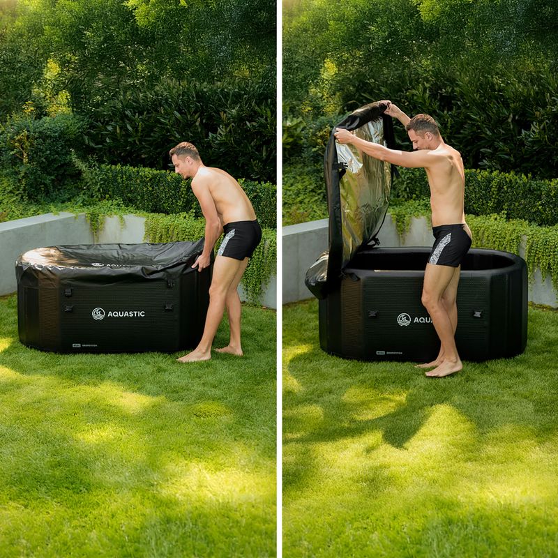 AQUASTIC walrus pool BrrFree 456L dropstitch black 14