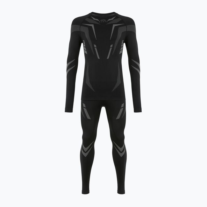 Men's thermal activewear set KADVA ALPINESTEP COOLMAX THERMAL PRO DRY seamless black 10