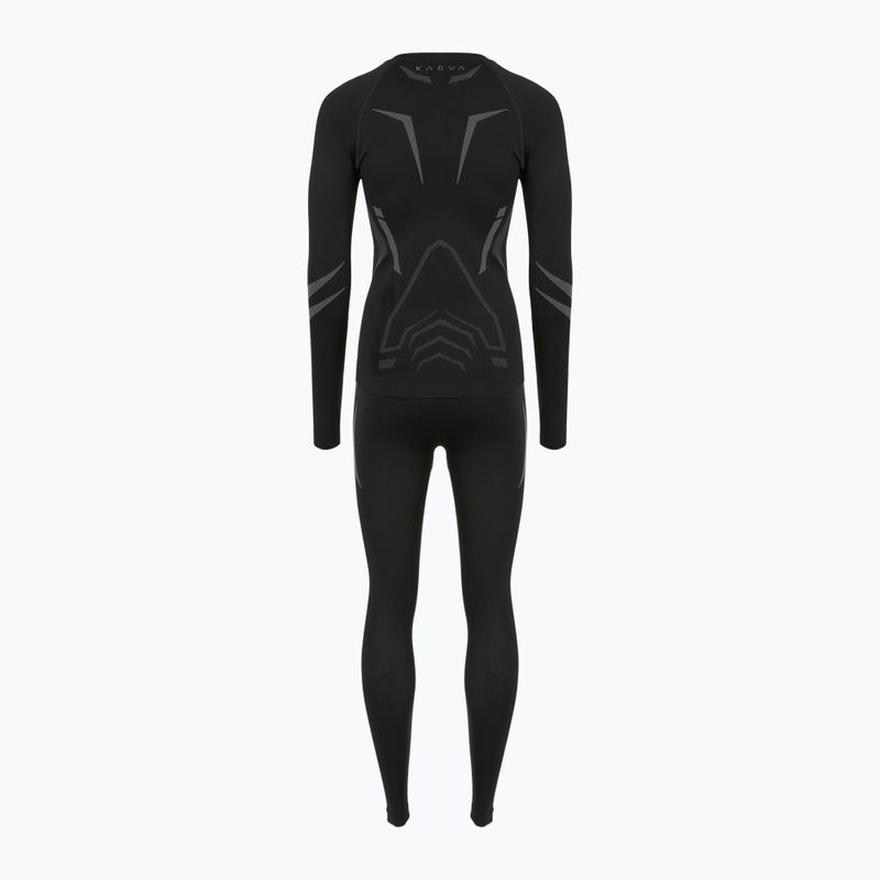 Women's thermal activewear set KADVA ALPINESTEP COOLMAX THERMAL PRO DRY seamless black 12