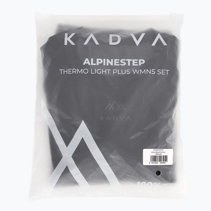 Women's thermal underwear set KADVA ALPINESTEP THERMO LIGHT PLUS seamless black 10