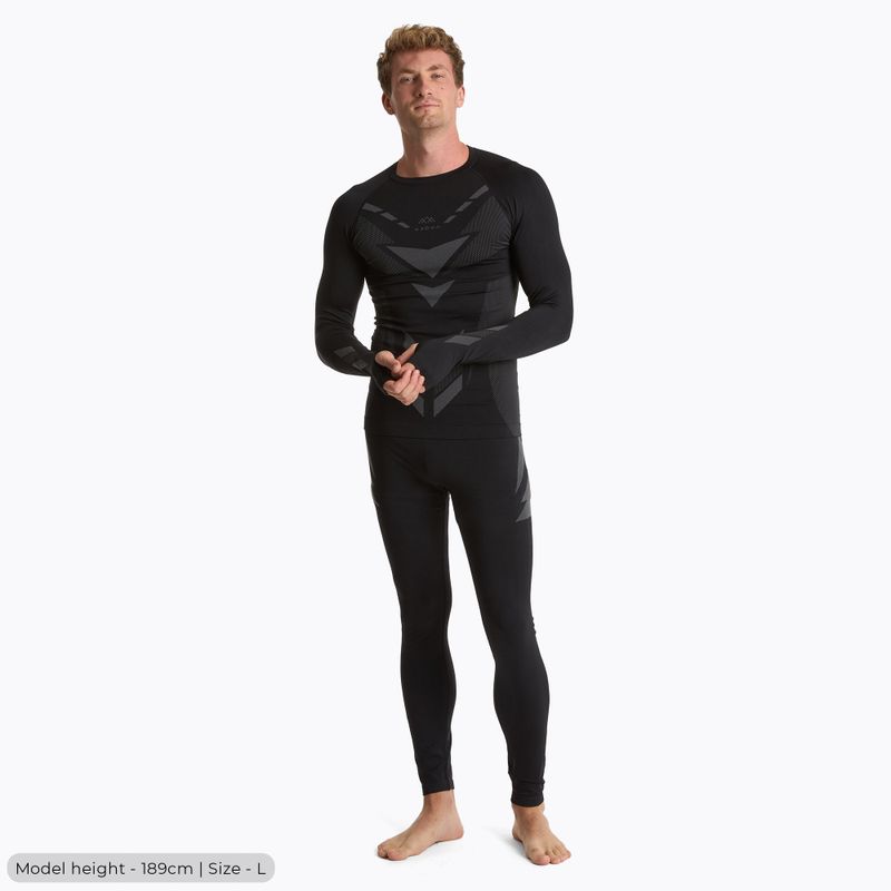 Men's thermal underwear set KADVA ALPINESTEP THERMO LIGHT PLUS seamless black