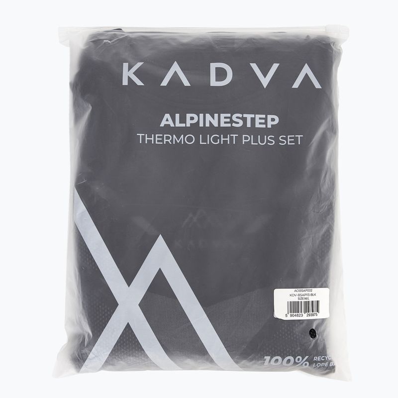 Men's thermal underwear set KADVA ALPINESTEP THERMO LIGHT PLUS seamless black 10