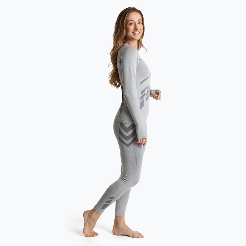 Women's thermal sweatshirt KADVA ALPINESTEP BAMBOO THERMO LIGHT PLUS seamless grey 5